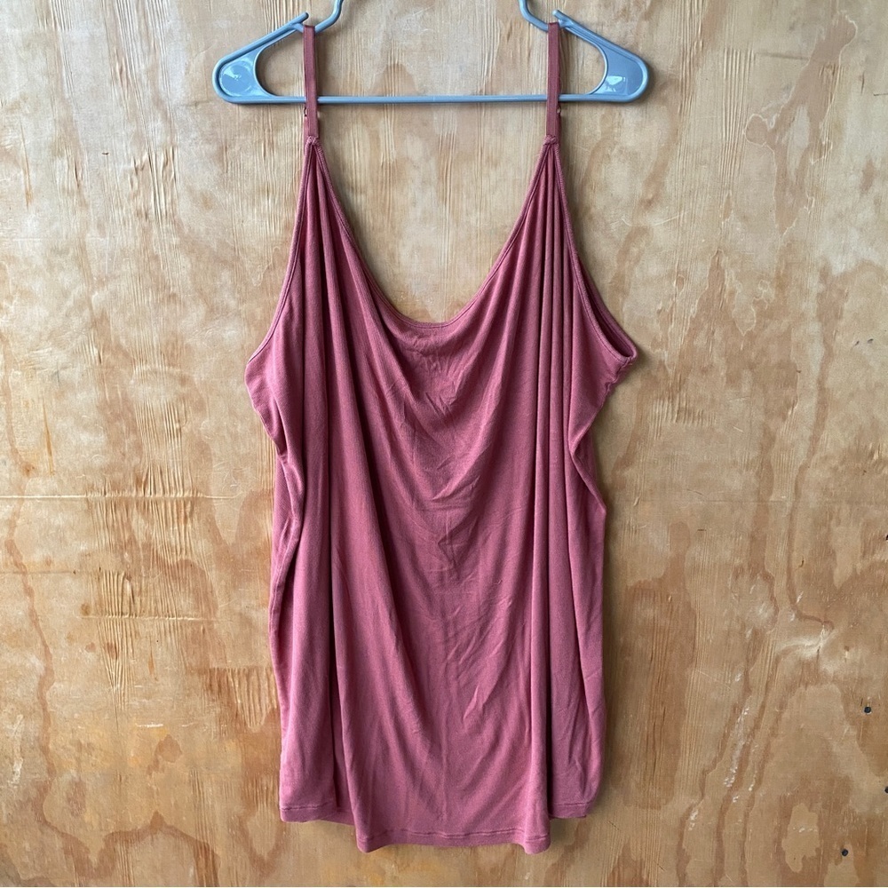 Universal Standard Pink Ribbed Camisole Tank Top